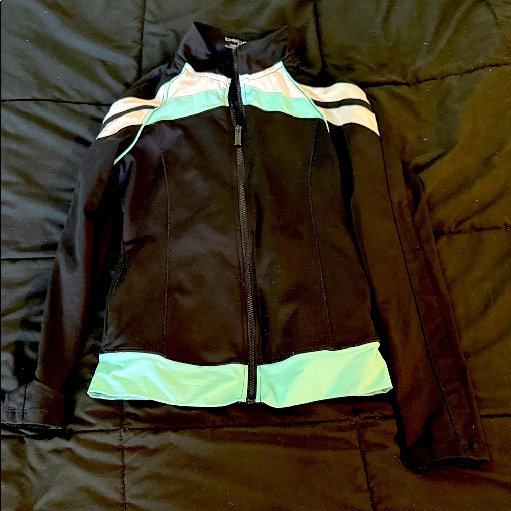 Women's Black and Mint Jacket by Bebe